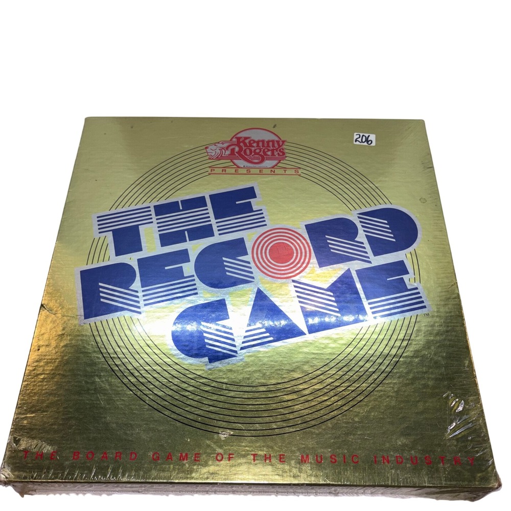 NIB Vintage 1984 Board Game Sealed Gold Kenny Rogers The Record Game